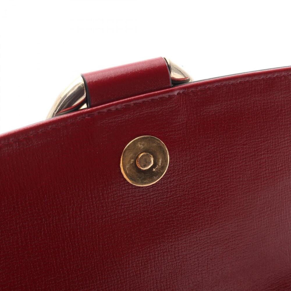 GUCCI Red Leather Shoulder Bag - Picture 7 of 11